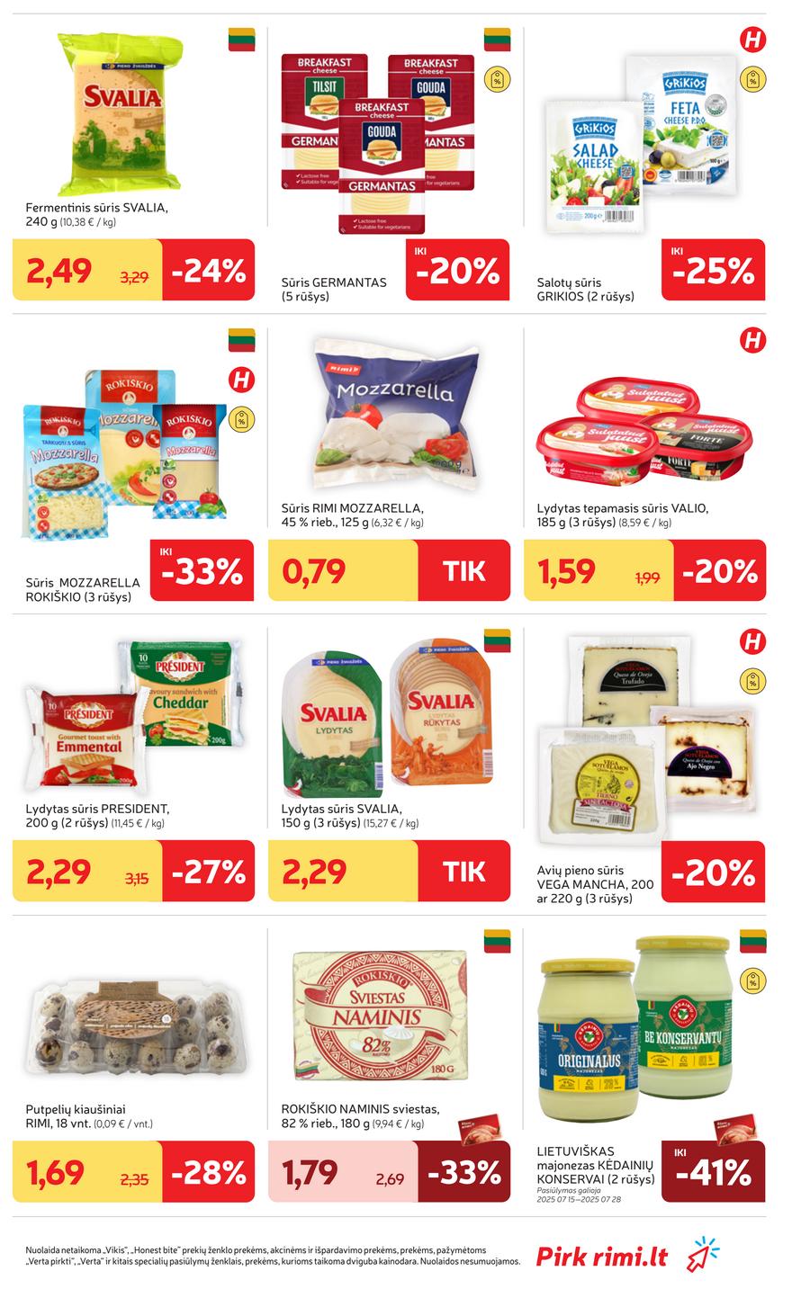 Rimi savaitinis leidinys 30 akcijos nuo
2025-07-22 iki
2025-07-28 | Leidinukas.lt puslapis 17