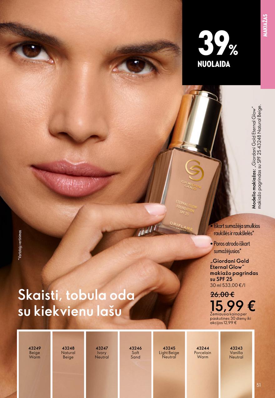 Oriflame katalogas akcijos nuo 
  2025-09-14 iki 
  2025-10-07 | Leidinukas.lt puslapis 51