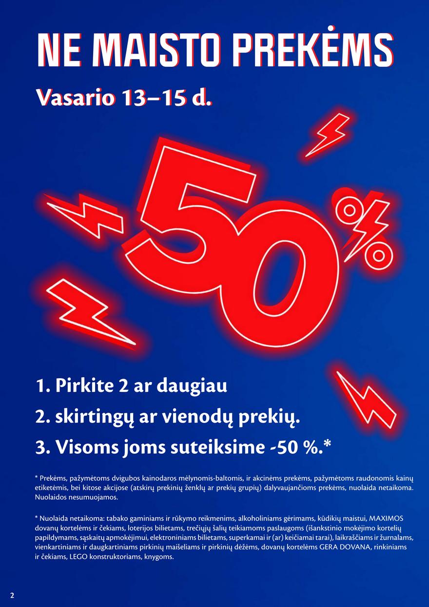 Maxima leidinys akcijos nuo 
  2026-02-10 iki 
  2026-02-16 | Leidinukas.lt puslapis 2