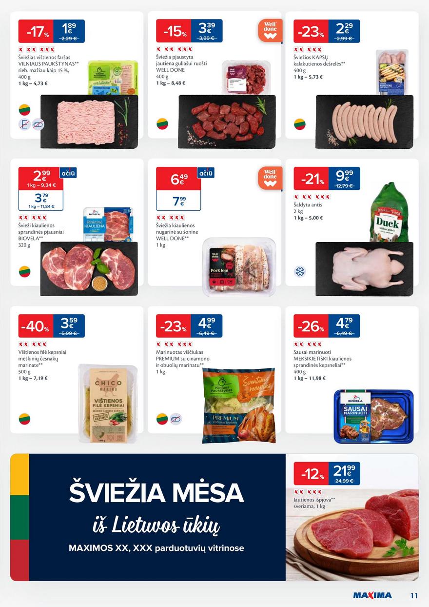 Maxima kaininis leidinys akcijos nuo 
  2023-12-05 iki 
  2023-12-11 | Leidinukas.lt puslapis 11