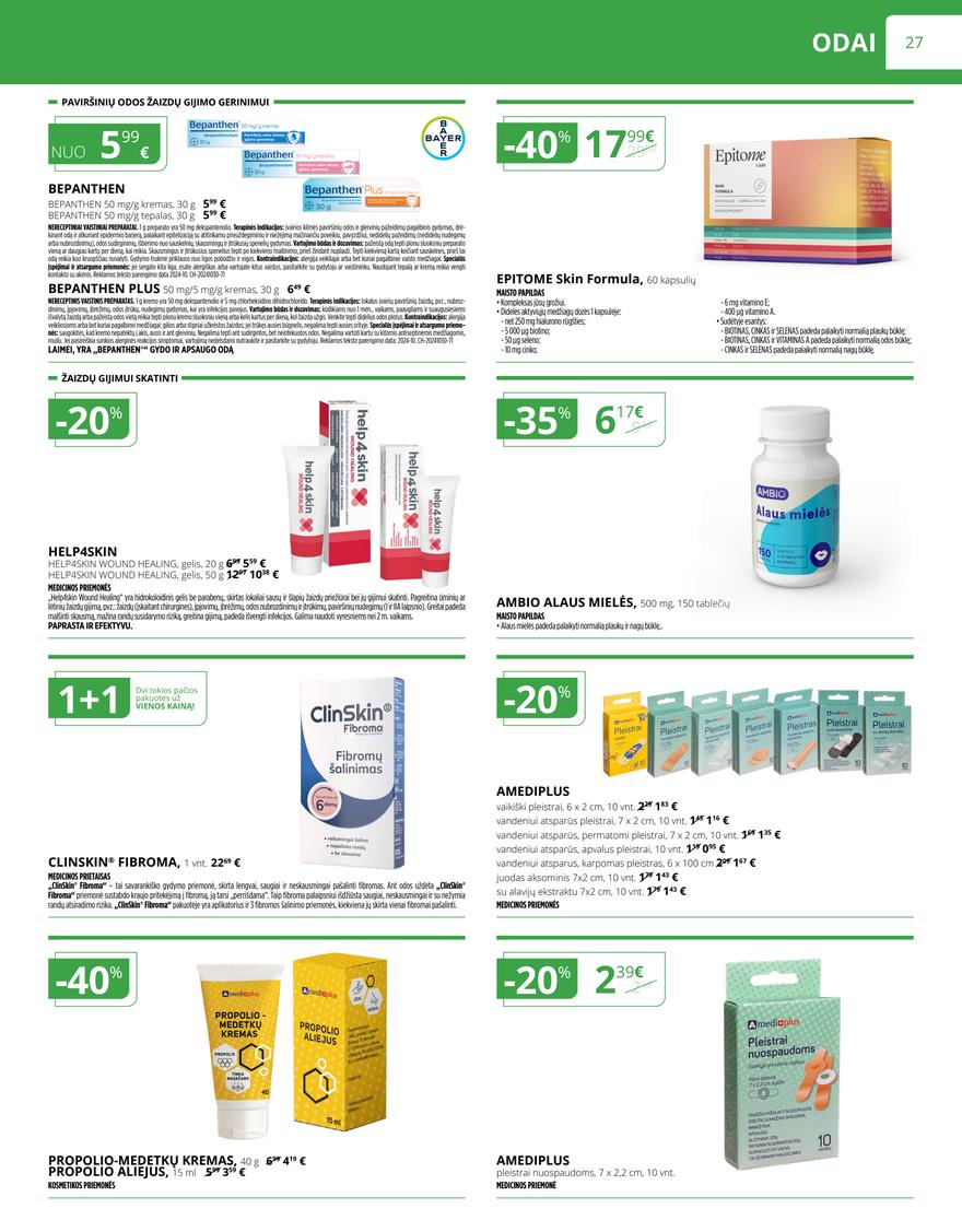 Norfos vaistinės leidinys akcijos nuo 
  2025-06-01 iki 
  2025-06-30 | Leidinukas.lt puslapis 27