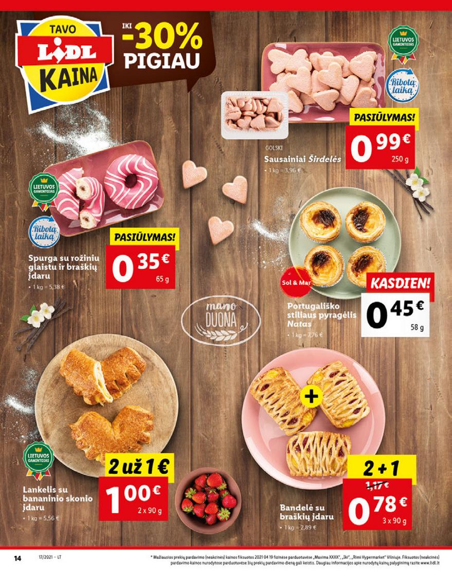 Lidl maisto prekių pasiūlymai akcijos nuo 
  2021-04-26 iki 
  2021-05-02 | Leidinukas.lt puslapis 14