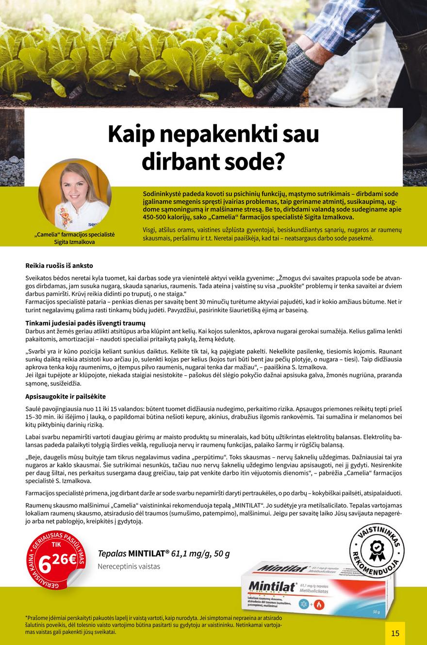 Camelia birželio leidinys akcijos nuo 
  2021-06-01 iki 
  2021-06-30 | Leidinukas.lt puslapis 15