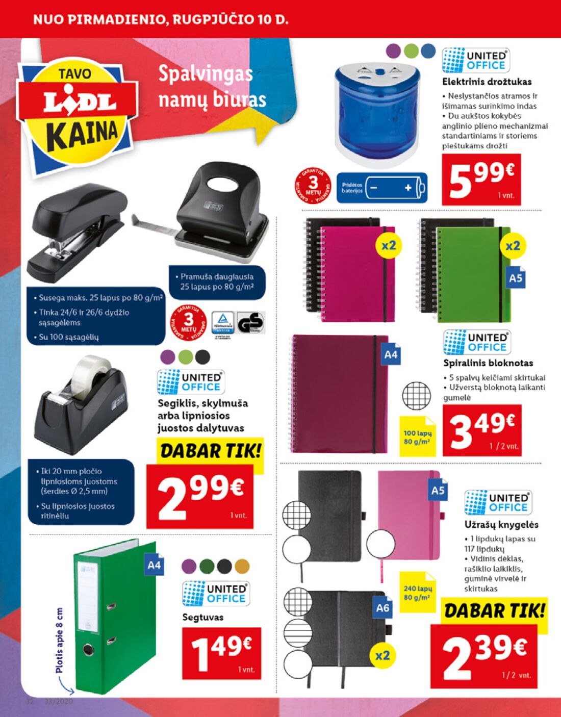 Lidl savaitinis leidinys akcijos nuo 
  2020-08-10 iki 
  2020-08-16 | Leidinukas.lt puslapis 32