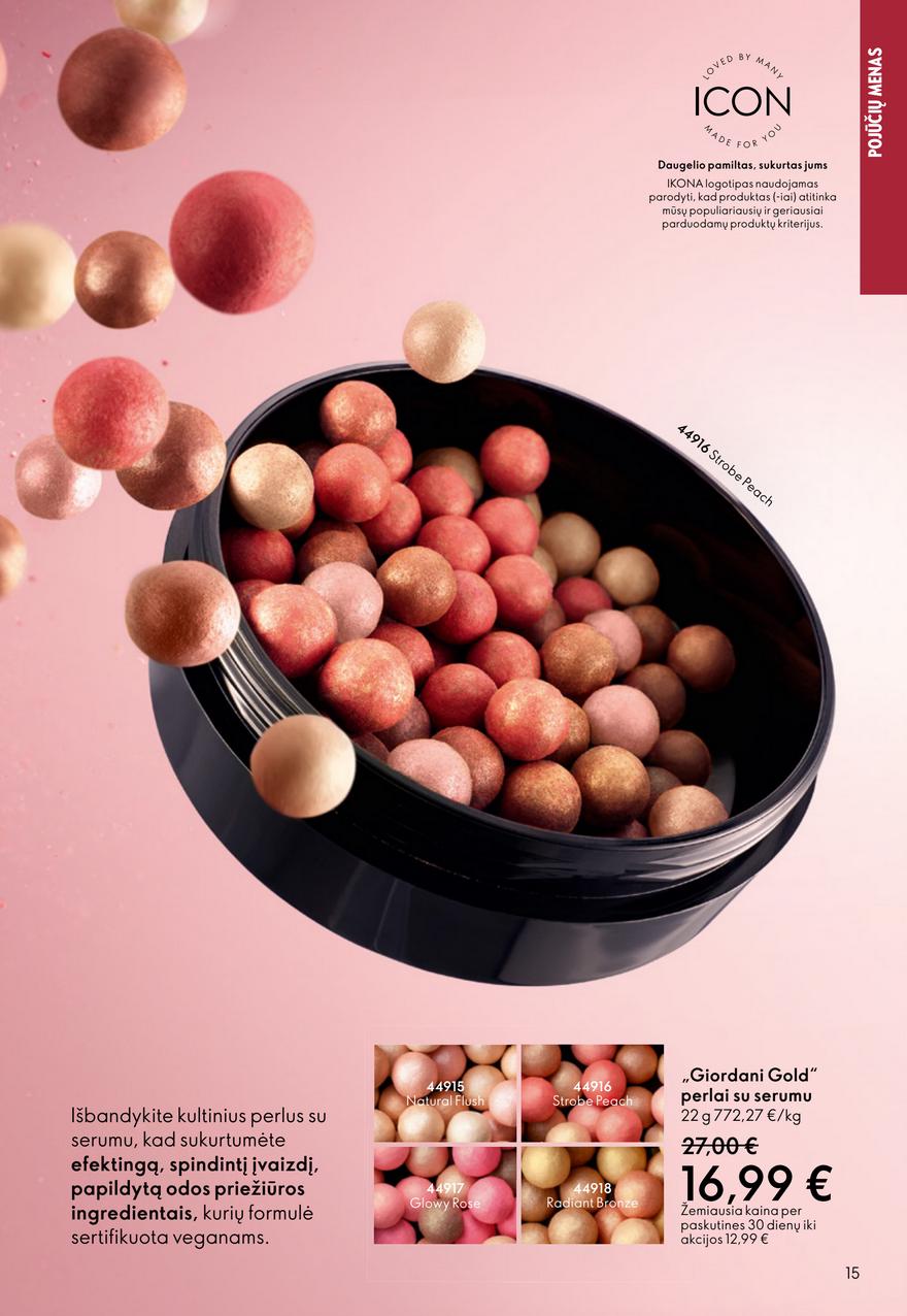 Oriflame katalogas akcijos nuo 
  2026-04-22 iki 
  2026-05-12 | Leidinukas.lt puslapis 15