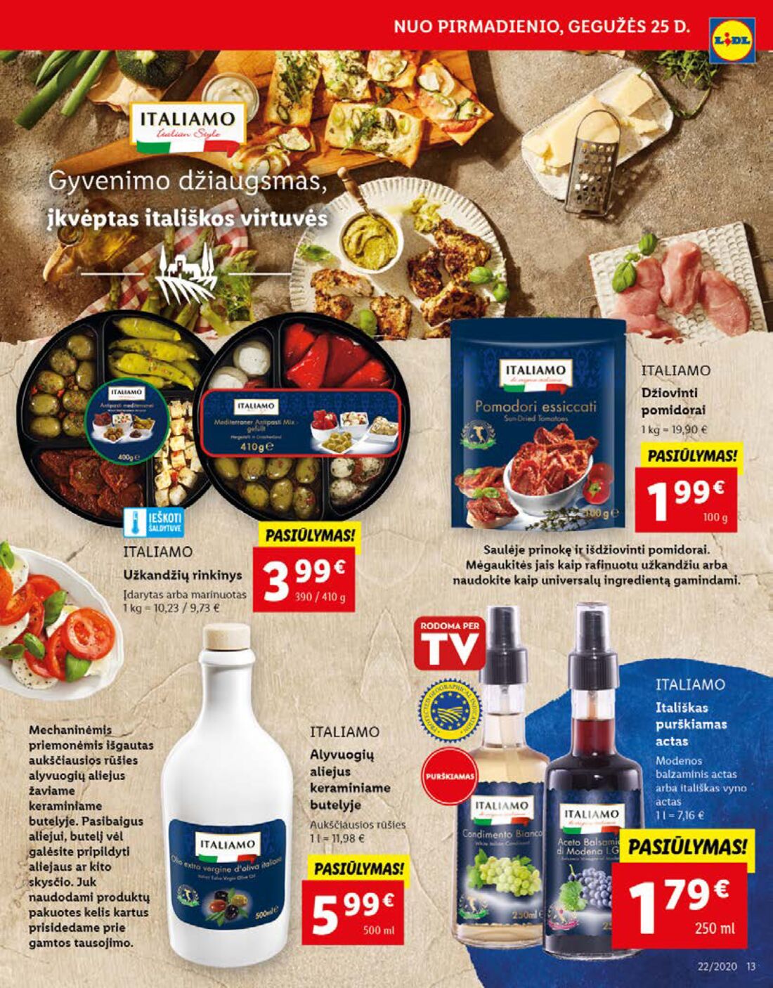 Lidl savaitinis leidinys akcijos nuo 
  2020-05-25 iki 
  2020-05-31 | Leidinukas.lt puslapis 13