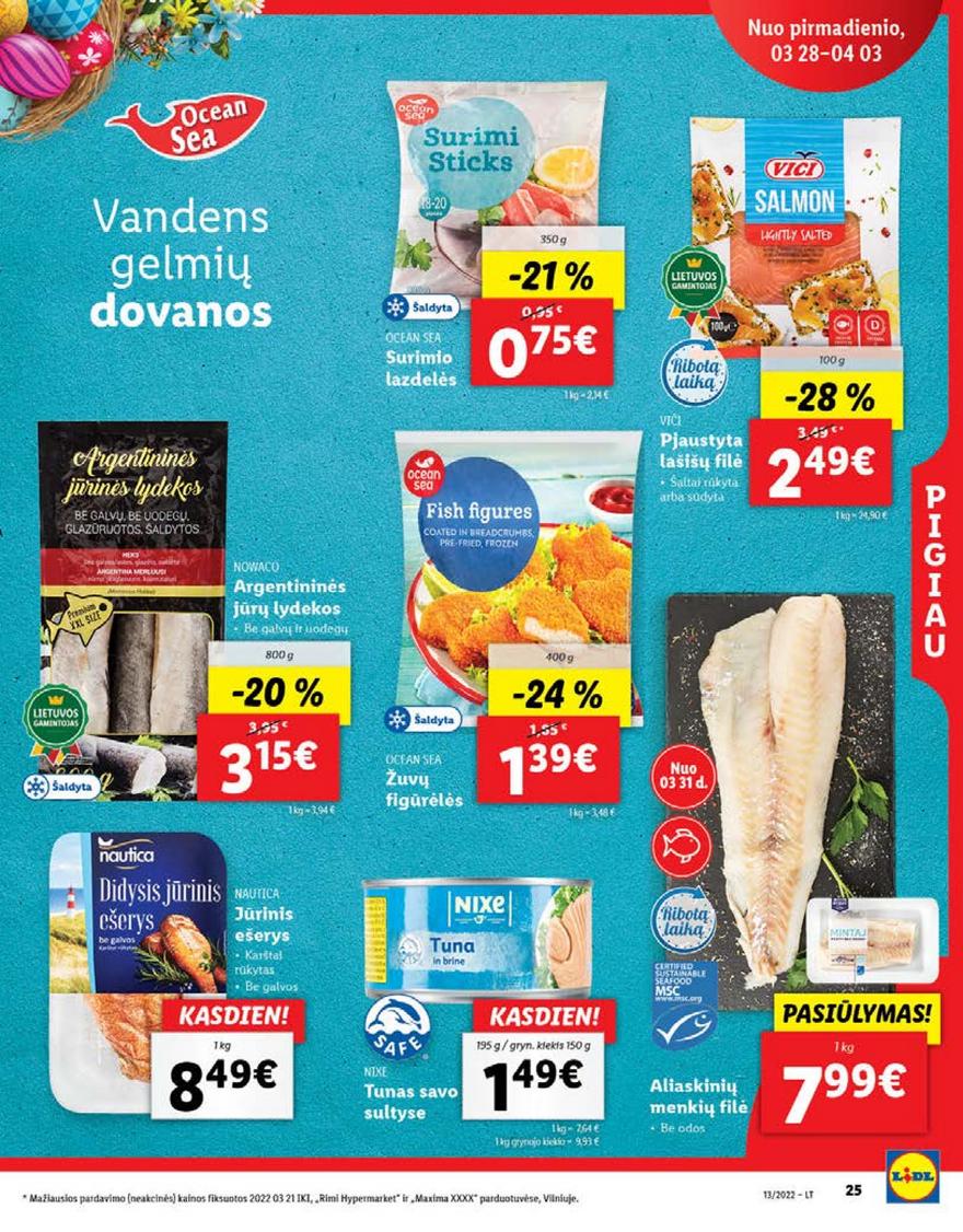 Lidl maisto prekių pasiūlymai akcijos nuo 
  2022-03-28 iki 
  2022-04-03 | Leidinukas.lt puslapis 25
