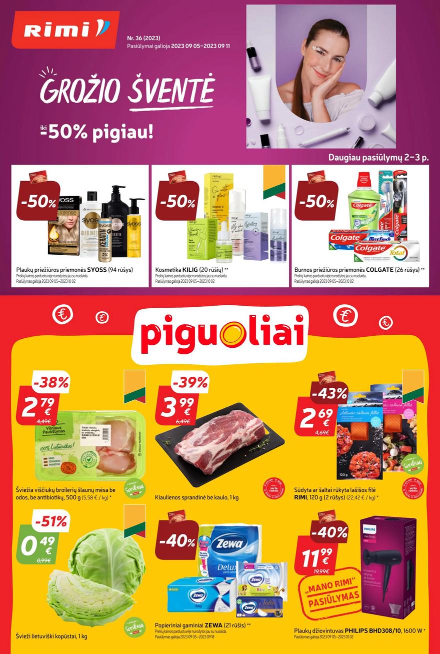 Rimi savaitinis leidinys akcijos nuo 
  2023-09-05 iki 
  2023-09-11 | Leidinukas.lt puslapis 1