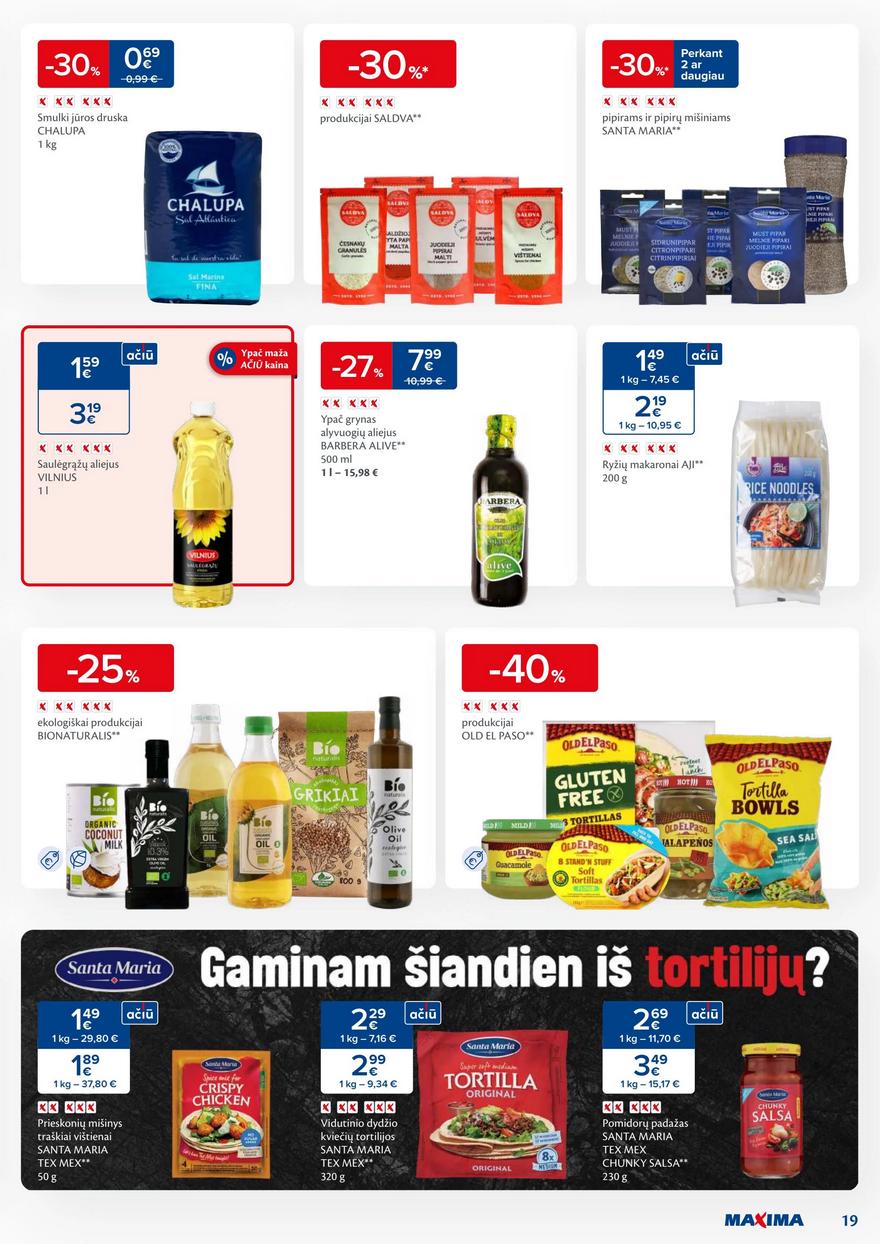 Maxima kaininis leidinys akcijos nuo 
  2024-01-30 iki 
  2024-02-05 | Leidinukas.lt puslapis 19