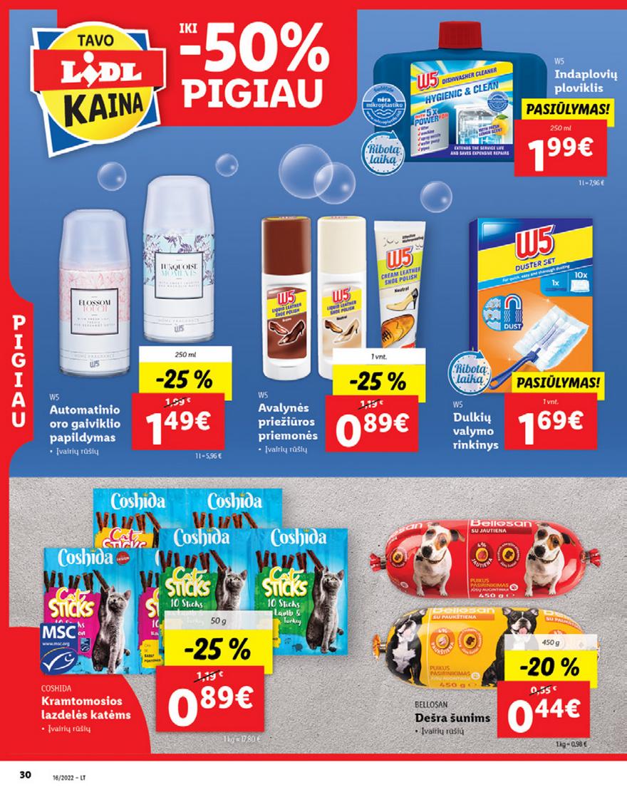 Lidl maisto prekių pasiūlymai akcijos nuo 
  2022-04-18 iki 
  2022-04-24 | Leidinukas.lt puslapis 30