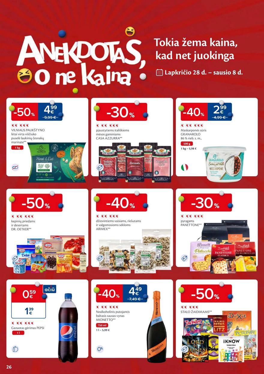 Maxima kaininis leidinys akcijos nuo 
  2023-12-05 iki 
  2023-12-11 | Leidinukas.lt puslapis 26