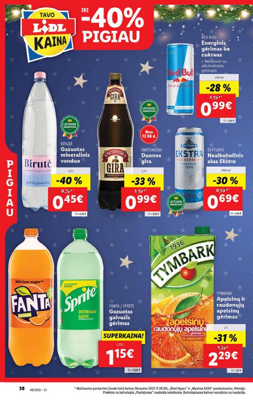 Lidl pasiūlymai akcijos nuo 
  2022-12-05 iki 
  2022-12-11 | Leidinukas.lt puslapis 38