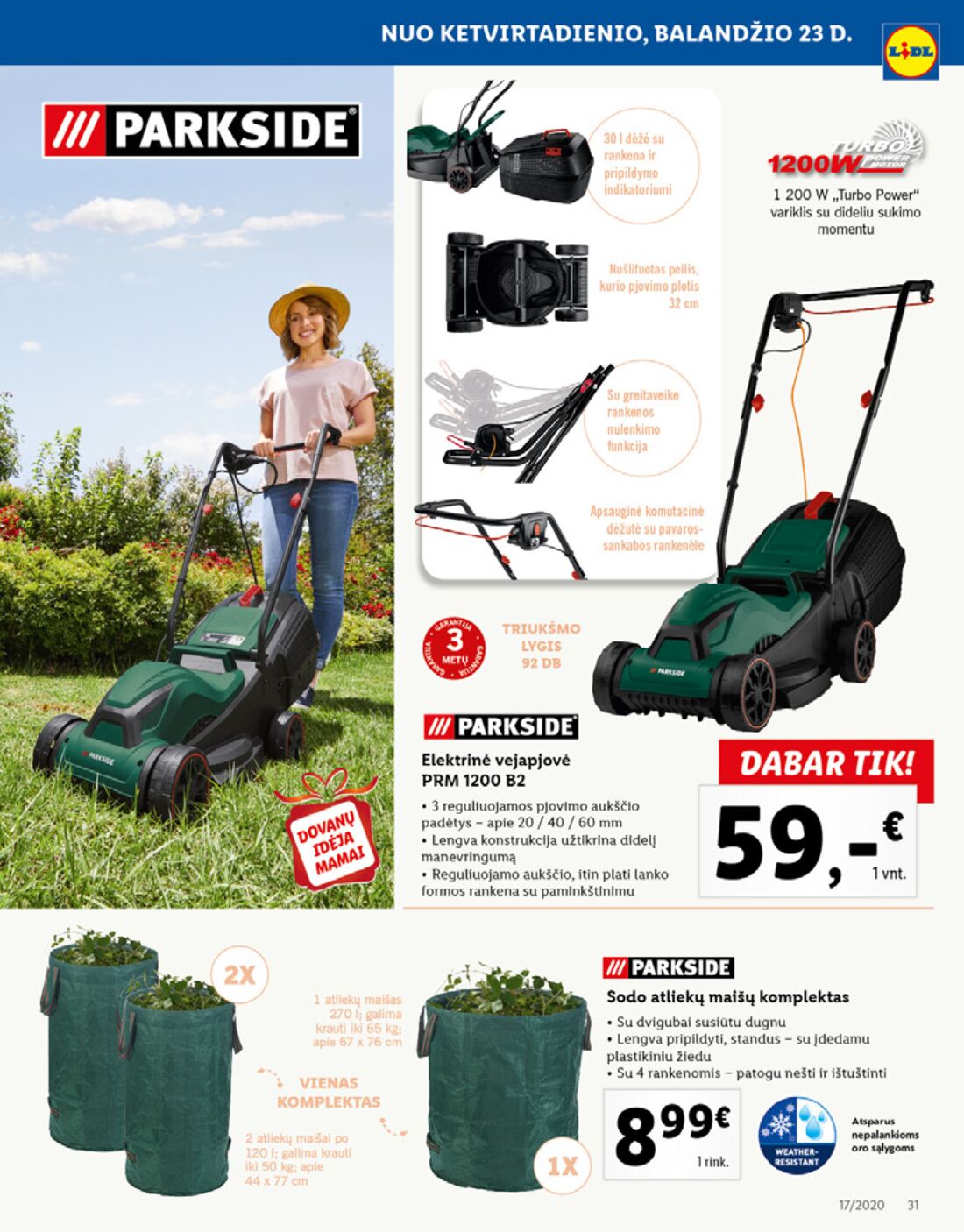 Lidl savaitinis leidinys akcijos nuo 
  2020-04-20 iki 
  2020-04-26 | Leidinukas.lt puslapis 31