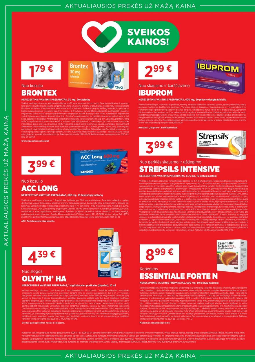 Euro vaistinė katalogas akcijos nuo 
  2026-02-01 iki 
  2026-02-28 | Leidinukas.lt puslapis 6