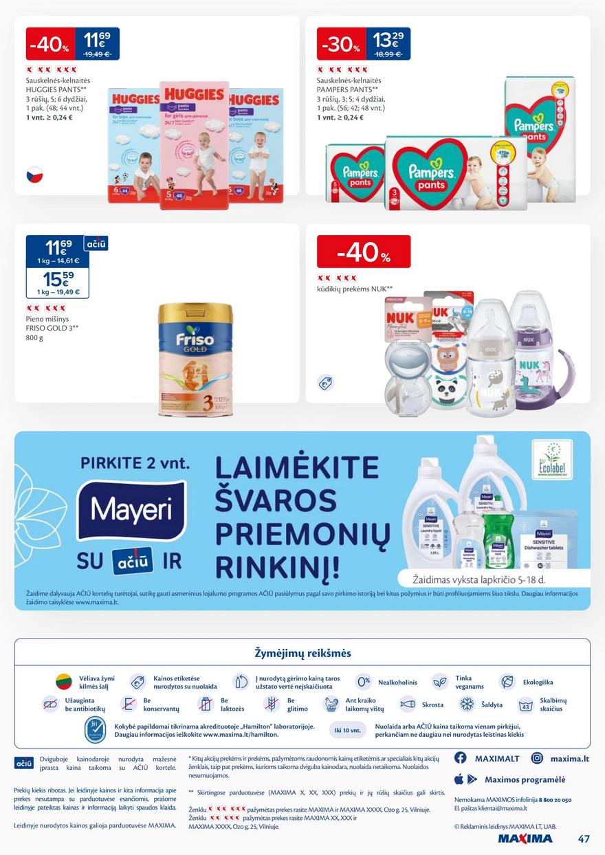 Maxima savaitinis leidinys 45 akcijos nuo
2024-11-05 iki
2024-11-11 | Leidinukas.lt puslapis 47