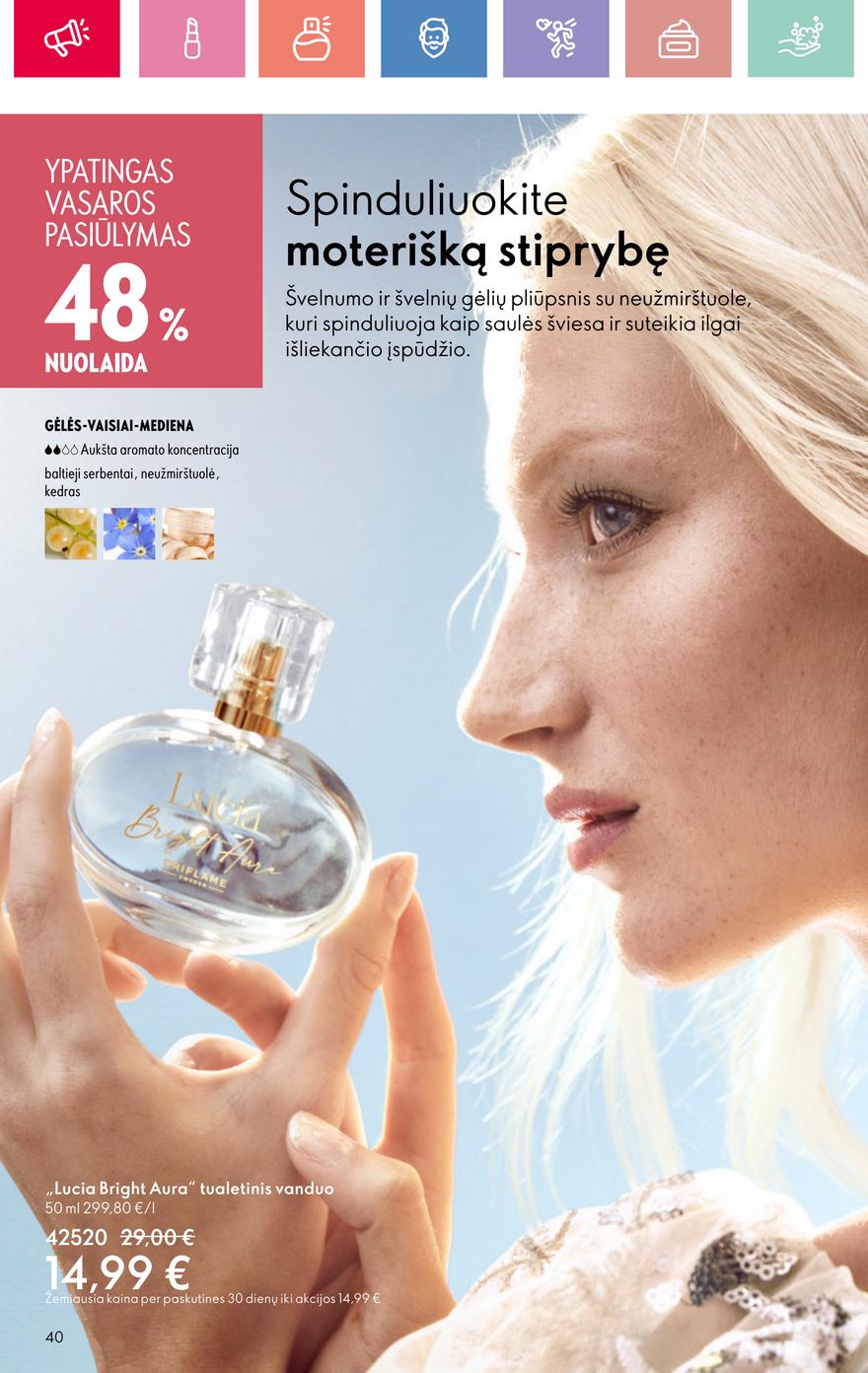 Oriflame katalogas akcijos nuo 
  2025-06-22 iki 
  2025-07-12 | Leidinukas.lt puslapis 40