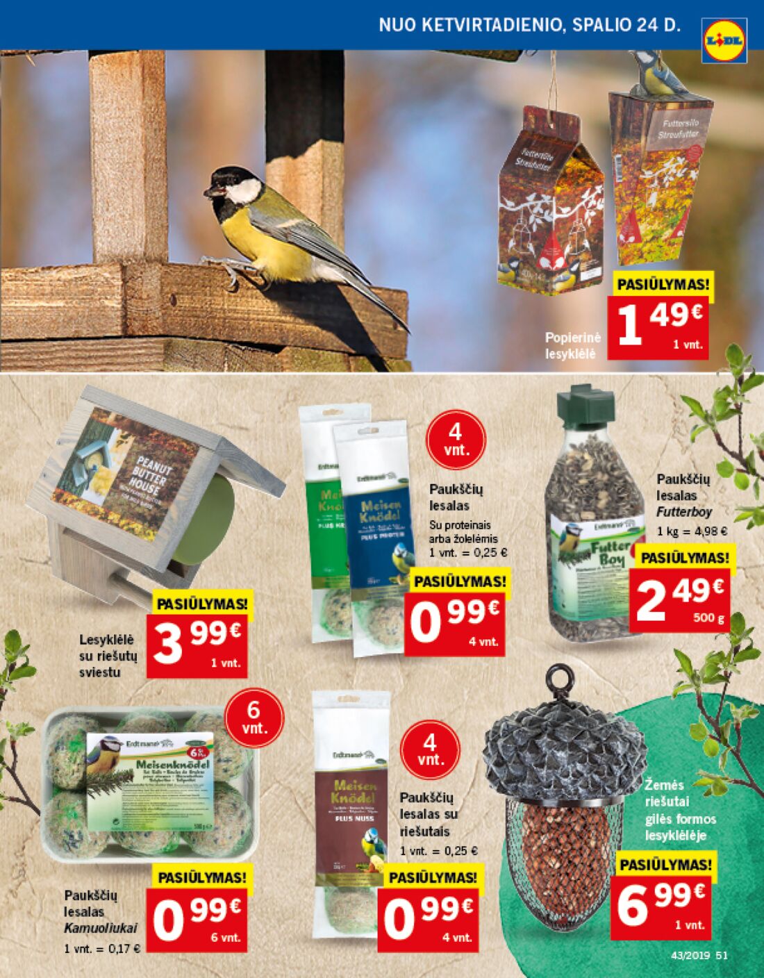 Lidl savaitinis leidinys akcijos nuo 
  2019-10-21 iki 
  2019-10-27 | Leidinukas.lt puslapis 51