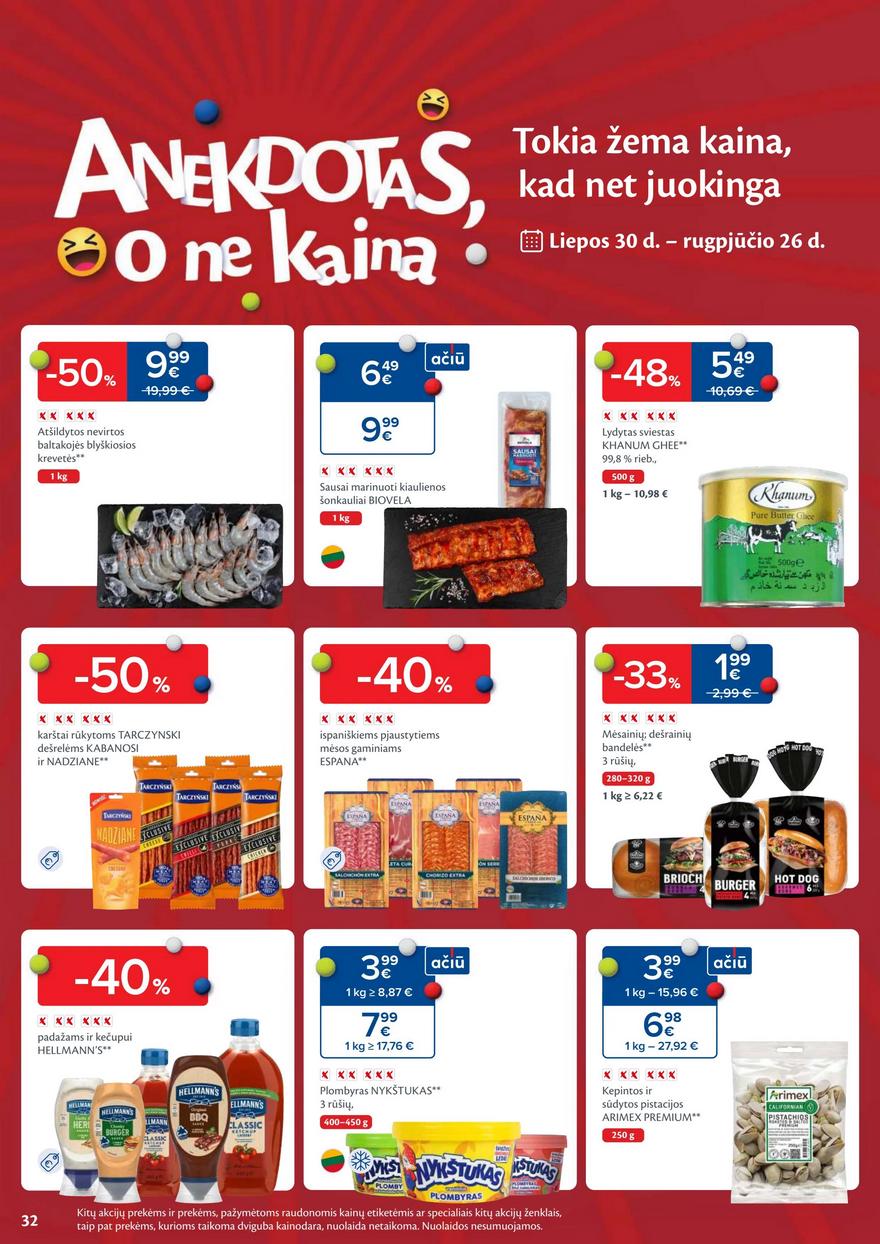 Maxima leidinys akcijos nuo 
  2024-07-30 iki 
  2024-08-05 | Leidinukas.lt puslapis 32