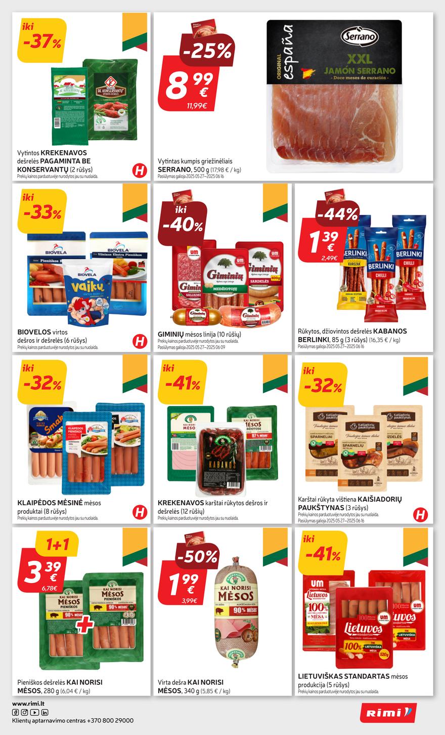 Rimi savaitinis leidinys 23 akcijos nuo 
  2025-06-03 iki 
  2025-06-09 | Leidinukas.lt puslapis 17
