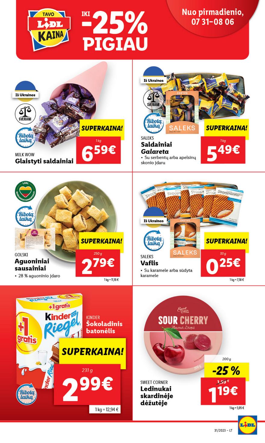Lidl pasiūlymai akcijos nuo 
  2023-07-31 iki 
  2023-08-06 | Leidinukas.lt puslapis 42