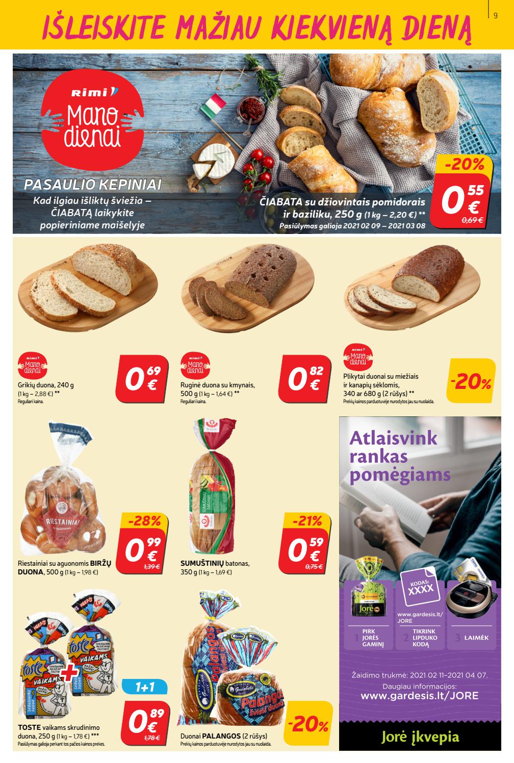 Rimi savaitinis leidinys akcijos nuo 
  2021-03-02 iki 
  2021-03-08 | Leidinukas.lt puslapis 9