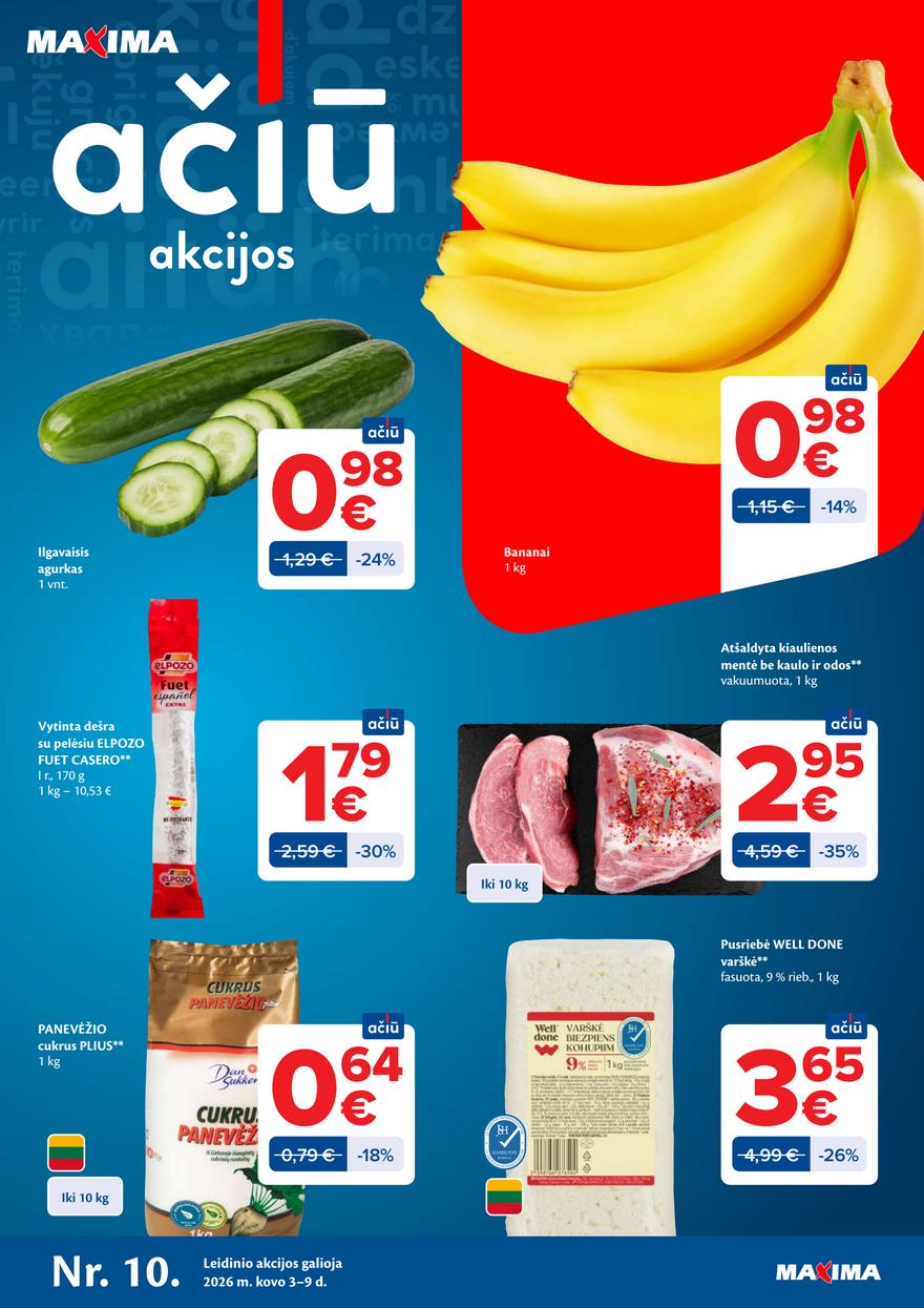 Maxima leidinys akcijos nuo 
  2026-03-03 iki 
  2026-03-09 | Leidinukas.lt puslapis 1