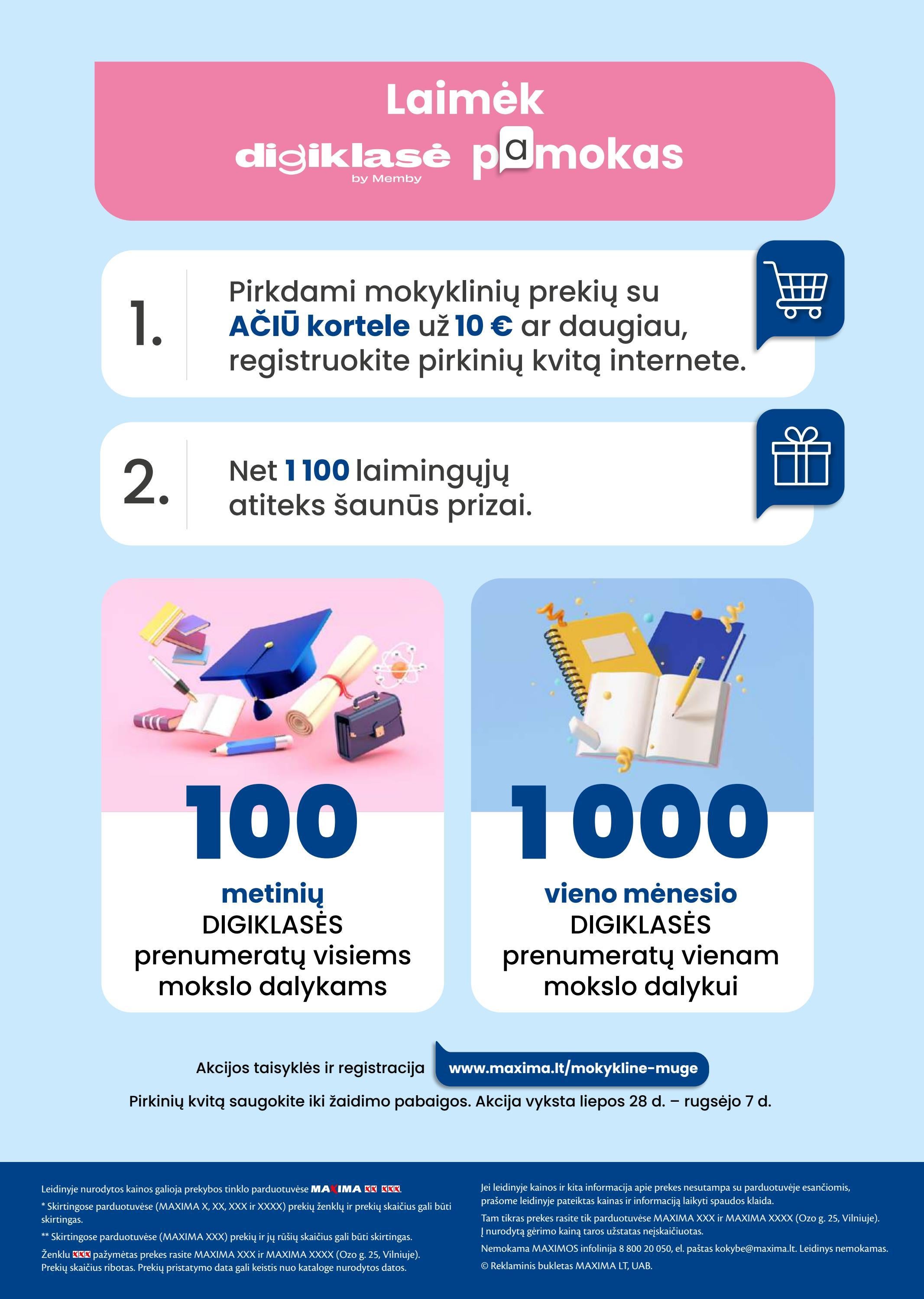 Maxima leidinys akcijos nuo 
  2022-07-28 iki 
  2022-09-07 | Leidinukas.lt puslapis 56