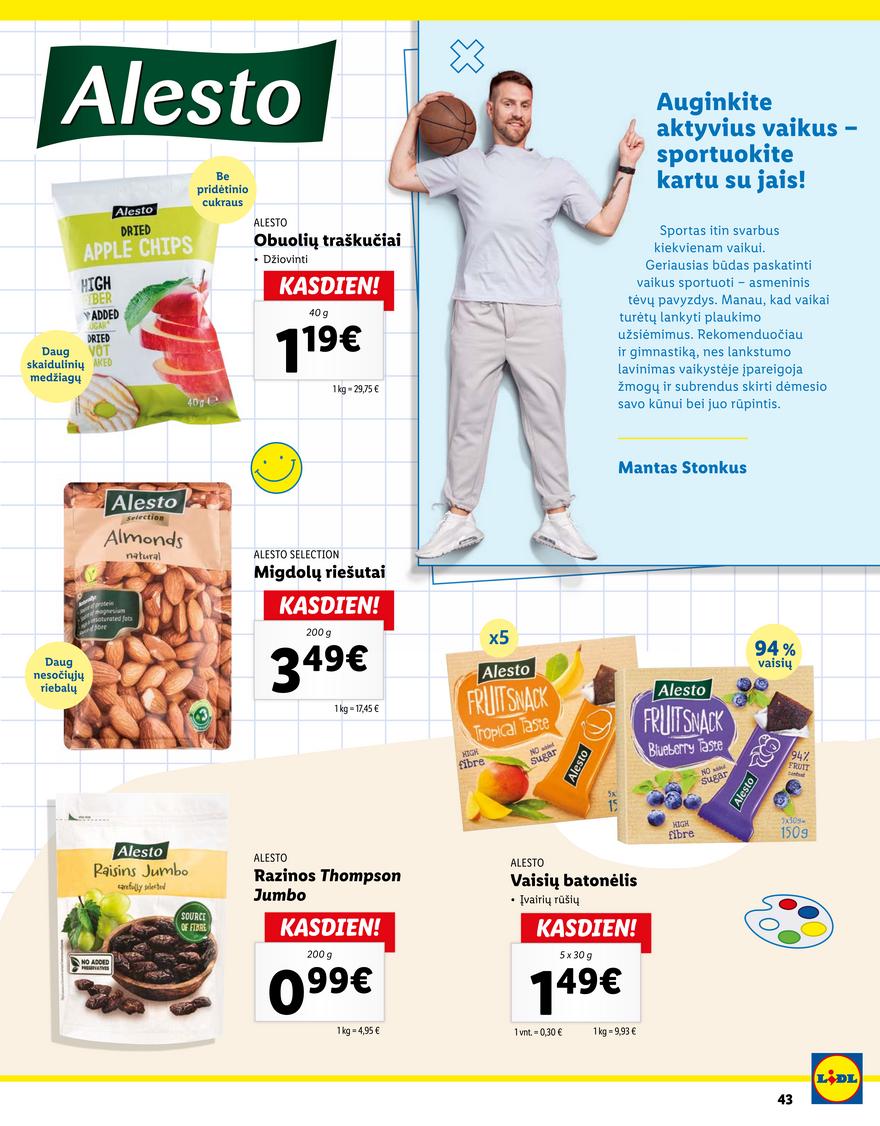 Lidl pasiūlymai akcijos nuo 
  2022-07-28 iki 
  2022-08-31 | Leidinukas.lt puslapis 43