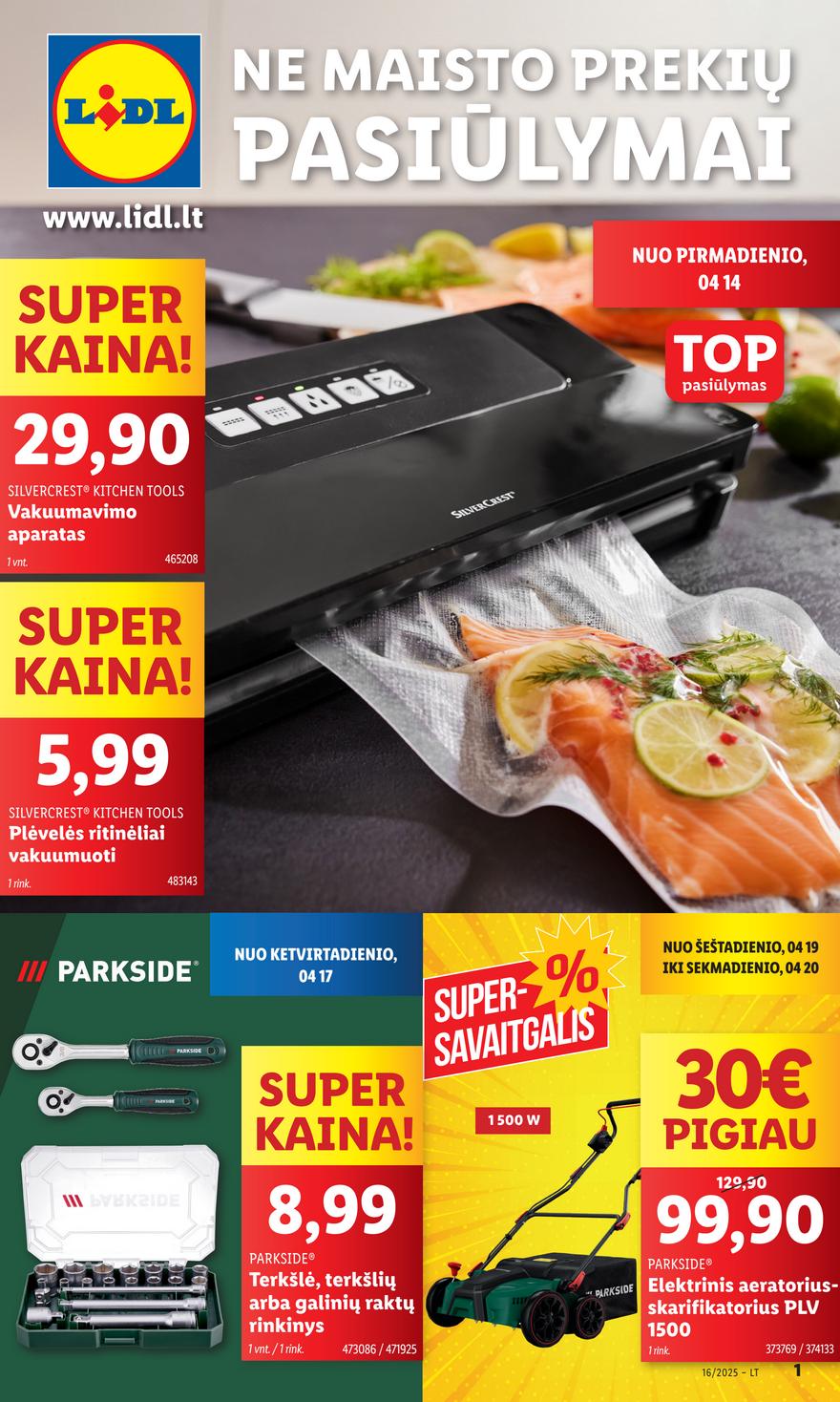 Lidl ne maisto leidinys akcijos nuo 
  2025-04-14 iki 
  2025-04-19 | Leidinukas.lt puslapis 1
