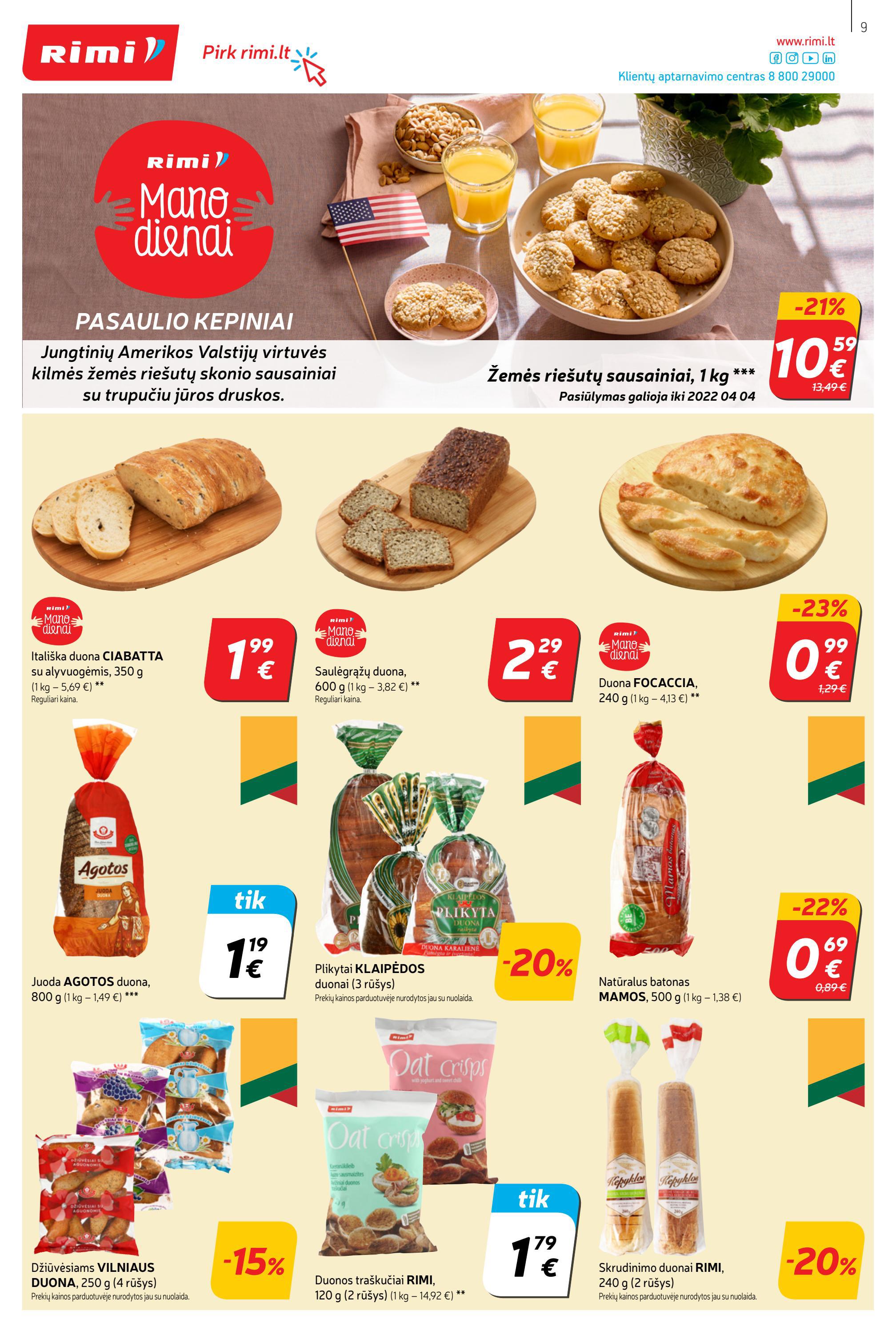 Rimi savaitinis leidinys akcijos nuo 
  2022-03-08 iki 
  2022-03-14 | Leidinukas.lt puslapis 9