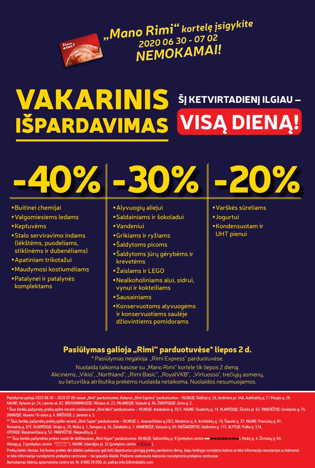 Rimi savaitinis leidinys akcijos nuo 
  2020-06-30 iki 
  2020-07-06 | Leidinukas.lt puslapis 24