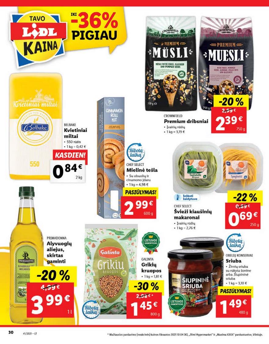 Lidl maisto prekių pasiūlymai akcijos nuo 
  2021-10-11 iki 
  2021-10-17 | Leidinukas.lt puslapis 30