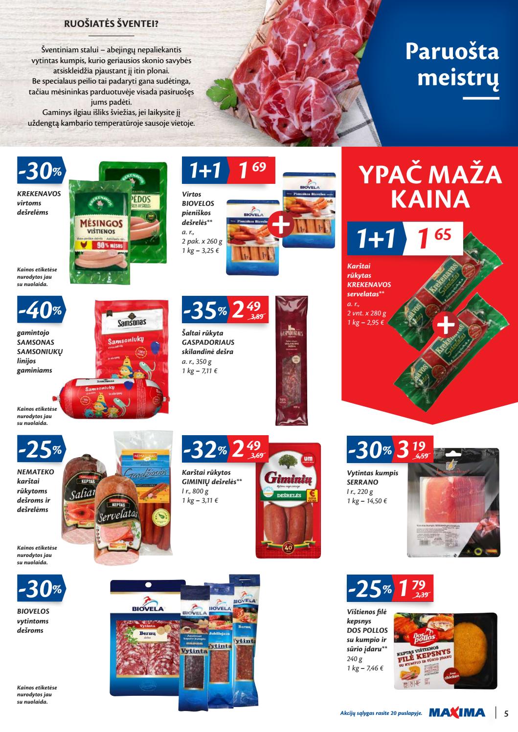 Maxima kaininis leidinys akcijos nuo 
  2019-10-15 iki 
  2019-10-21 | Leidinukas.lt puslapis 5