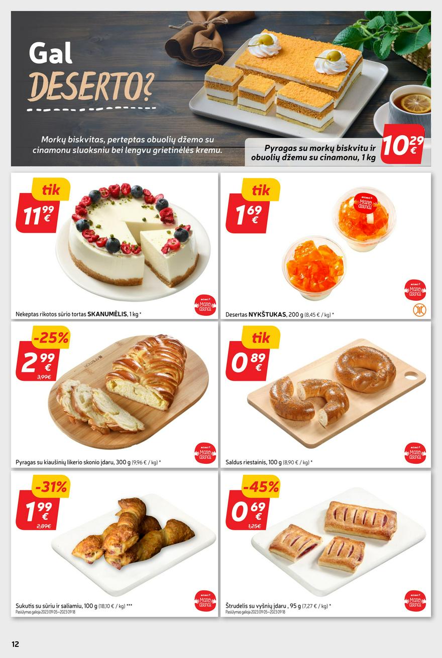 Rimi savaitinis leidinys akcijos nuo 
  2023-09-05 iki 
  2023-09-11 | Leidinukas.lt puslapis 12