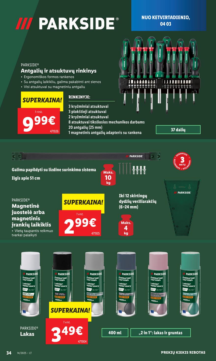 Lidl ne maisto leidinys akcijos nuo 
  2025-03-31 iki 
  2025-04-06 | Leidinukas.lt puslapis 34
