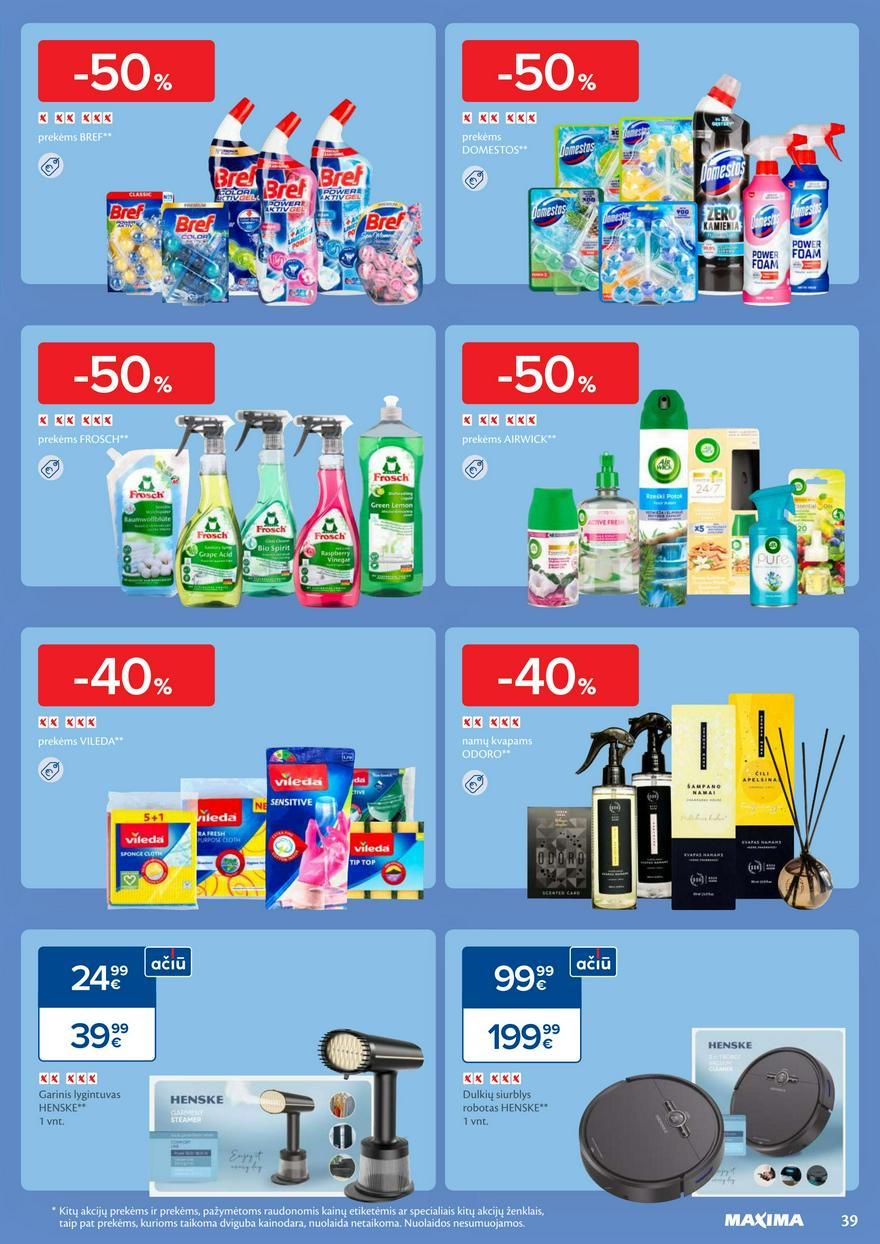 Maxima savaitinis leidinys 10 akcijos nuo 
  2025-03-04 iki 
  2025-03-10 | Leidinukas.lt puslapis 39