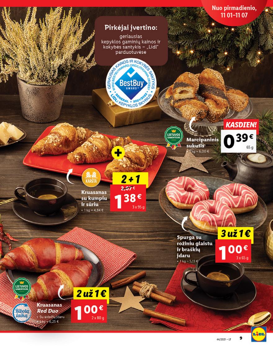 Lidl maisto prekių pasiūlymai akcijos nuo 
  2021-11-01 iki 
  2021-11-07 | Leidinukas.lt puslapis 9