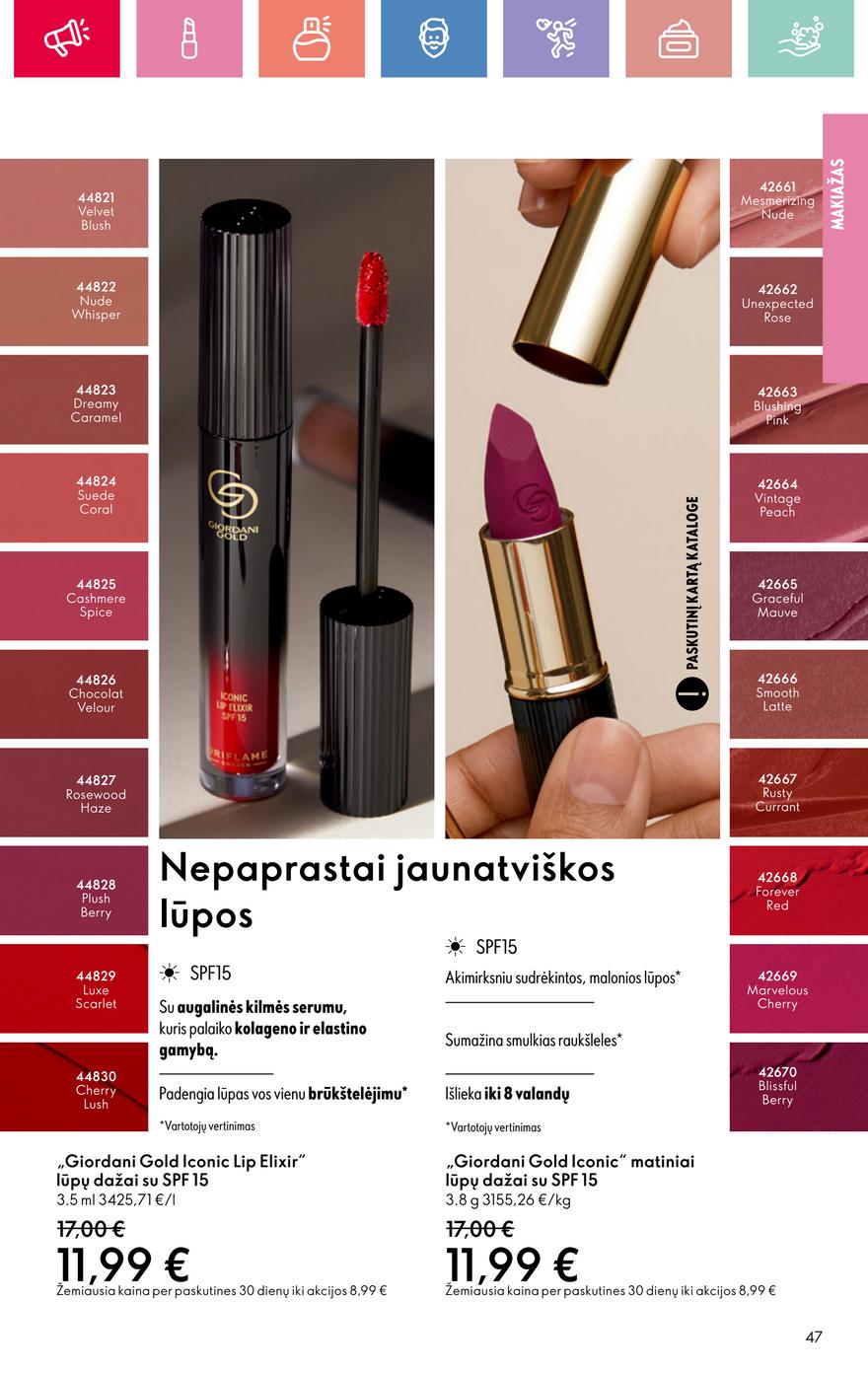 Oriflame katalogas akcijos nuo 
  2025-06-01 iki 
  2025-06-21 | Leidinukas.lt puslapis 47