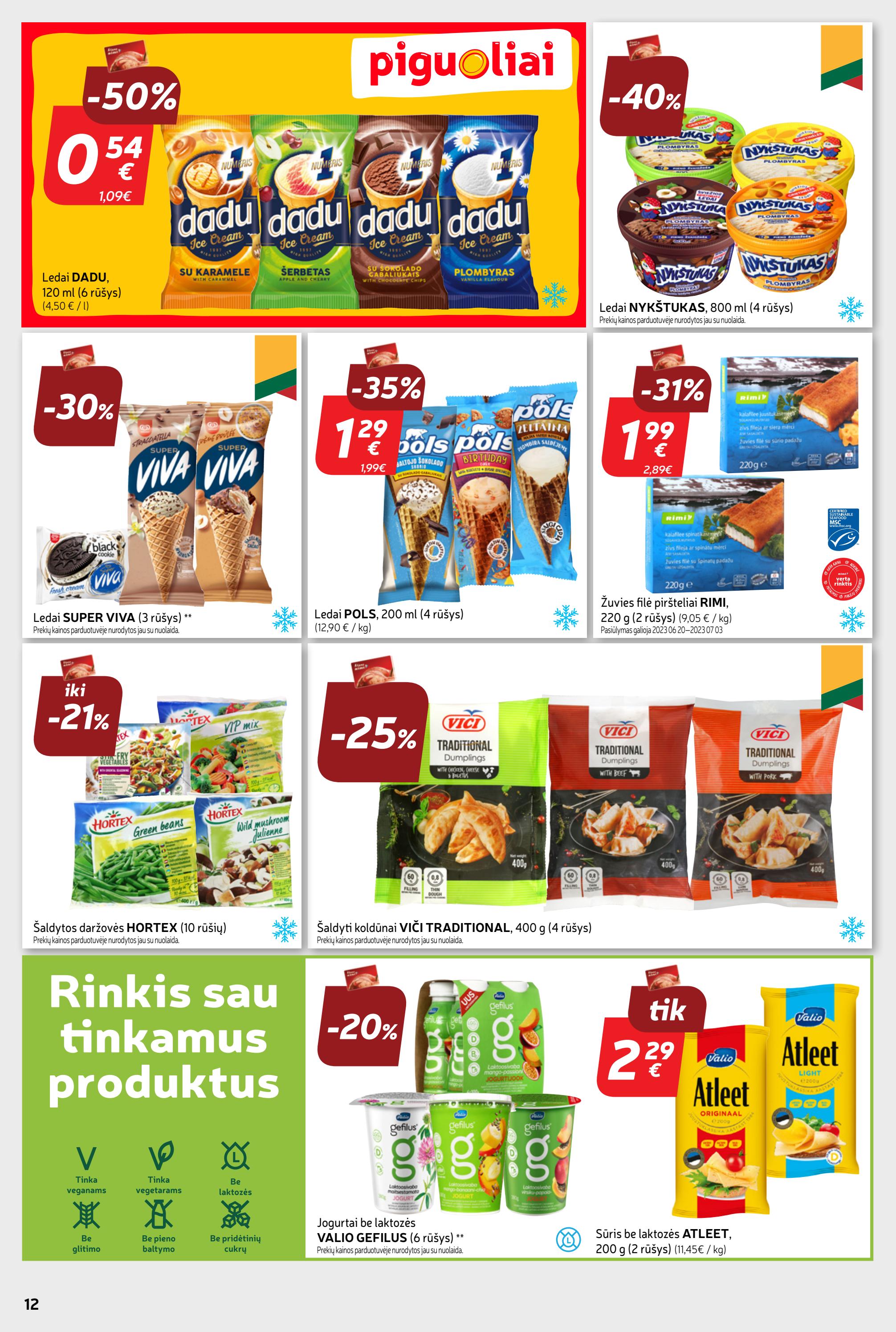 Rimi savaitinis leidinys akcijos nuo 
  2023-06-27 iki 
  2023-07-03 | Leidinukas.lt puslapis 12