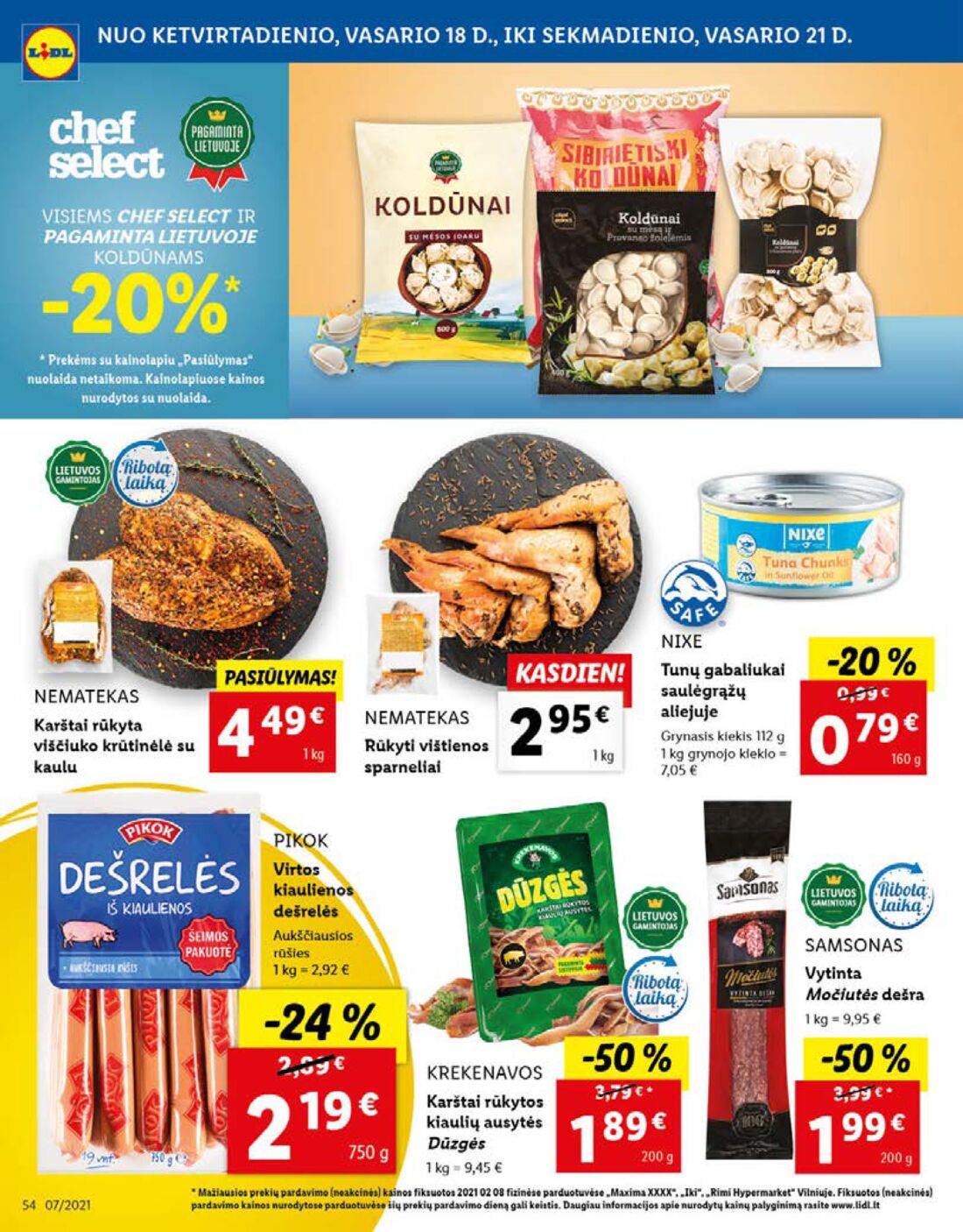 Lidl savaitinis leidinys akcijos nuo 
  2021-02-15 iki 
  2021-02-21 | Leidinukas.lt puslapis 54