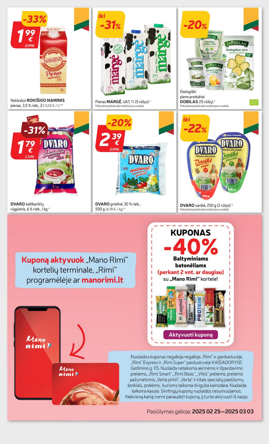 Rimi savaitinis leidinys 9 akcijos nuo 
  2025-02-25 iki 
  2025-03-03 | Leidinukas.lt puslapis 22