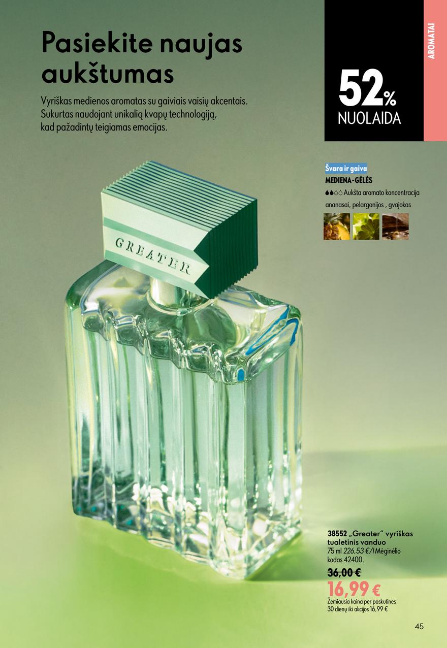 Oriflame katalogas akcijos nuo 
  2026-06-24 iki 
  2026-07-14 | Leidinukas.lt puslapis 45