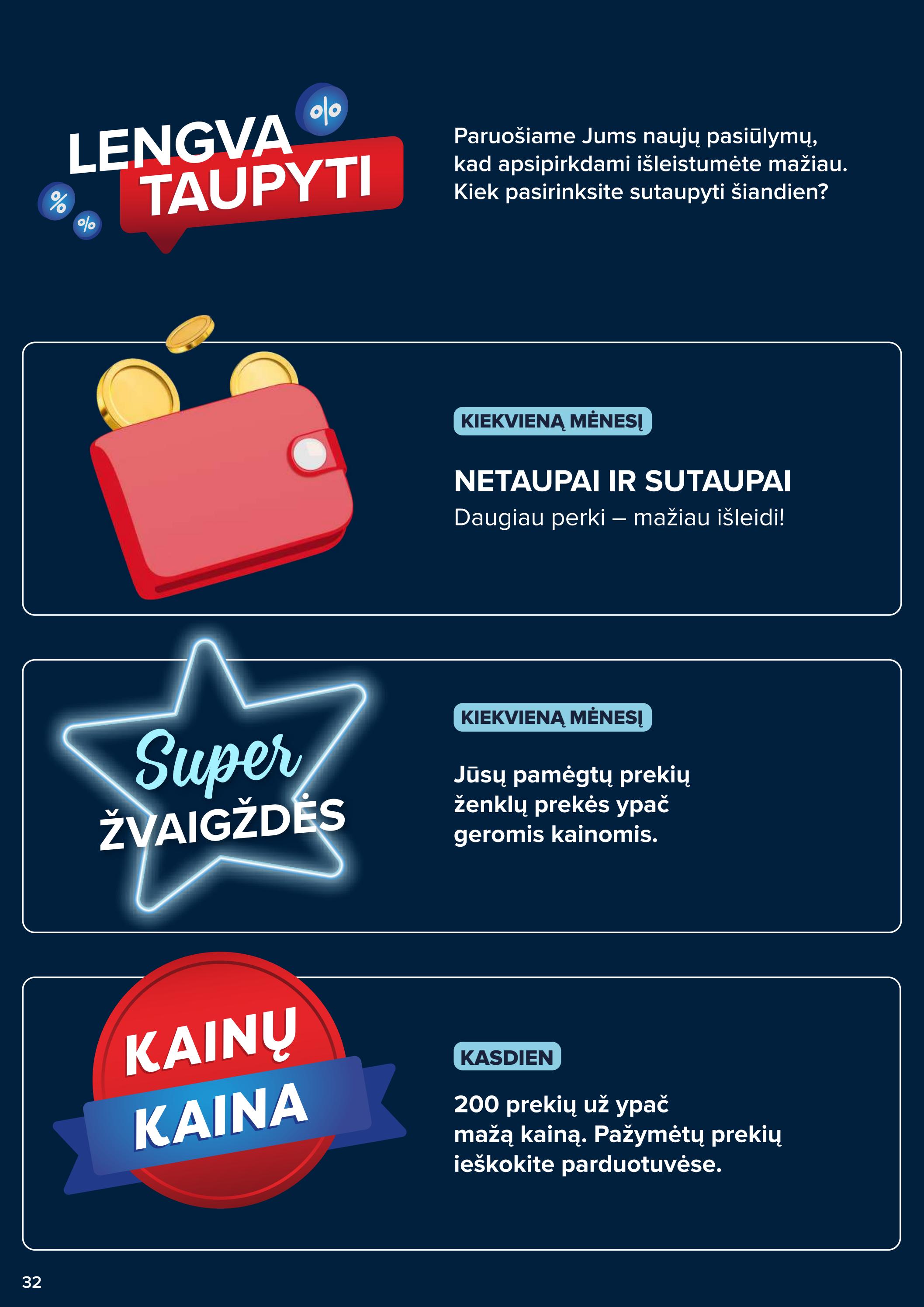 Maxima kaininis leidinys akcijos nuo 
  2023-06-06 iki 
  2023-06-12 | Leidinukas.lt puslapis 32