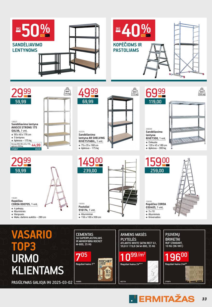Ermitažas leidinys akcijos nuo 
  2025-02-03 iki 
  2025-03-02 | Leidinukas.lt puslapis 33