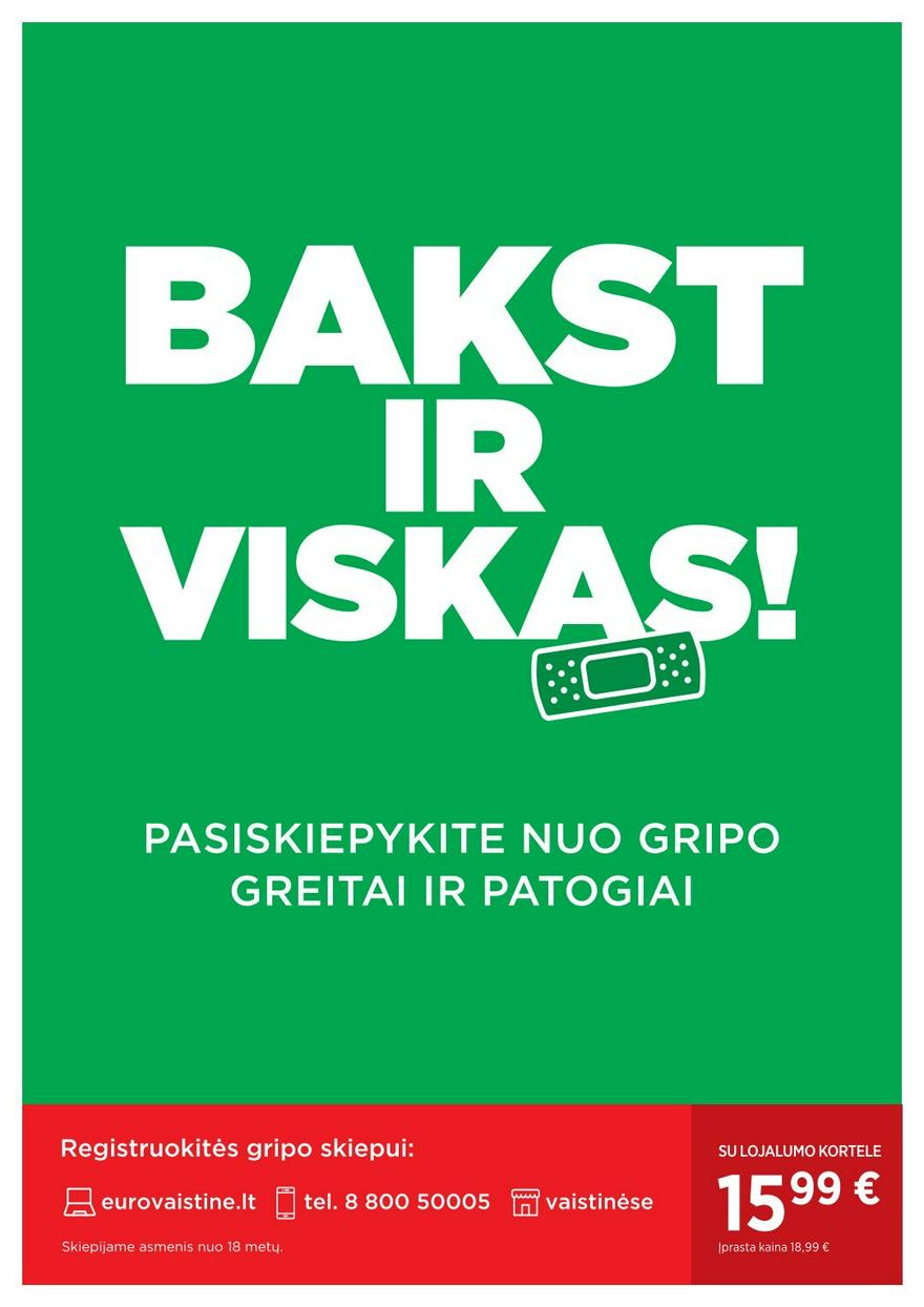 Euro vaistinė katalogas akcijos nuo 
  2024-11-01 iki 
  2024-11-30 | Leidinukas.lt puslapis 39