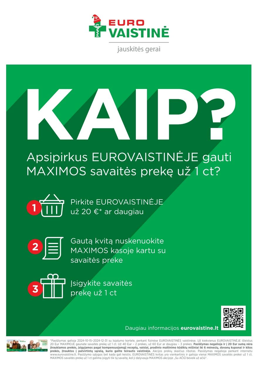 Euro vaistinė katalogas akcijos nuo 
  2024-12-01 iki 
  2024-12-31 | Leidinukas.lt puslapis 40