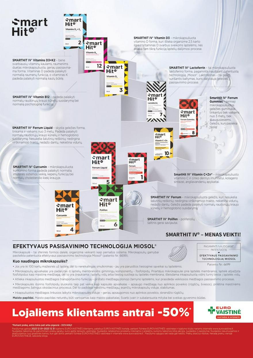 Euro vaistinė leidinys akcijos nuo 
  2023-12-01 iki 
  2023-12-31 | Leidinukas.lt puslapis 10
