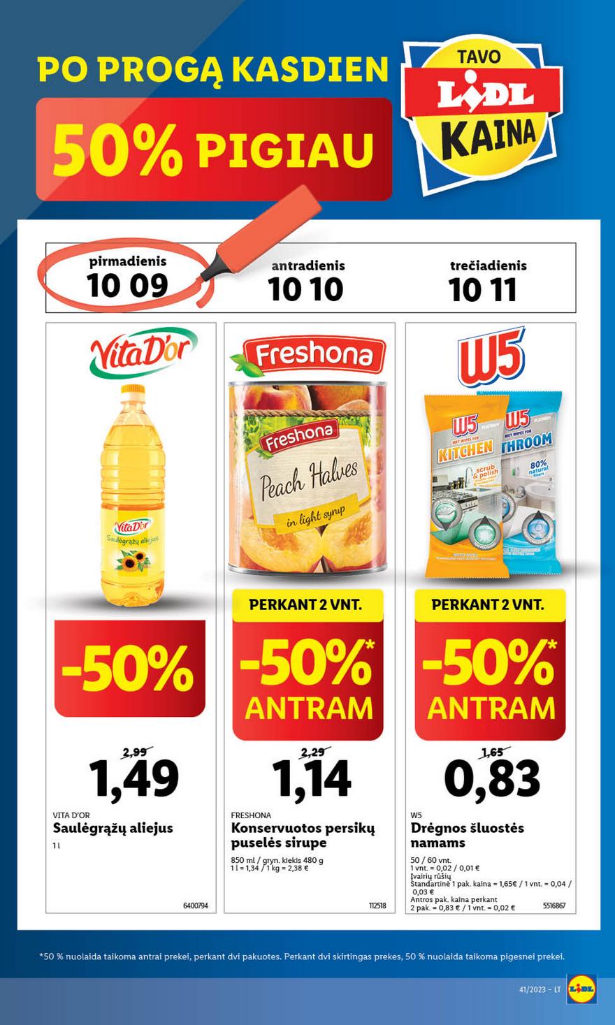 Lidl pasiūlymai akcijos nuo 
  2023-10-09 iki 
  2023-10-15 | Leidinukas.lt puslapis 2