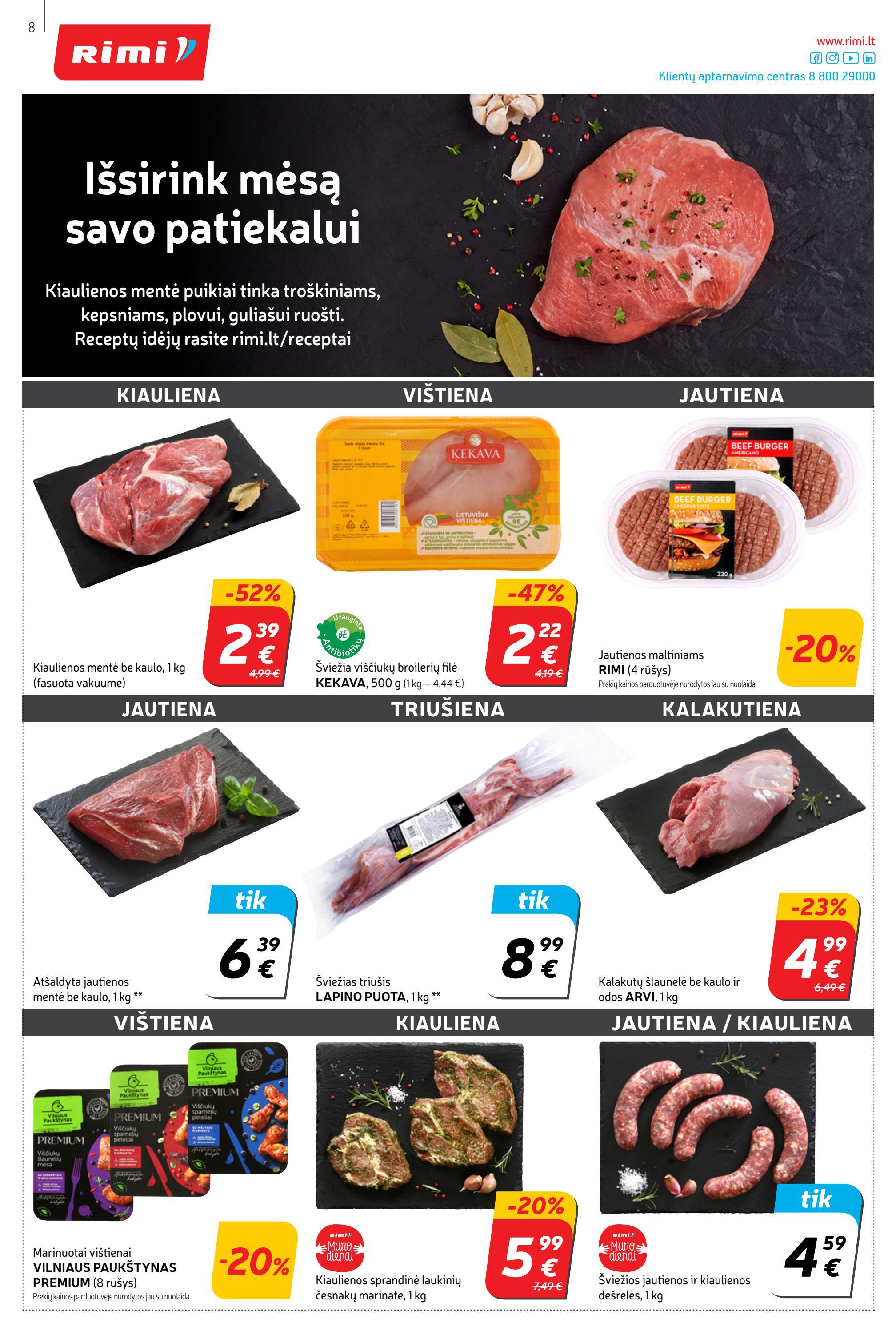 Rimi savaitinis leidinys akcijos nuo 
  2022-01-25 iki 
  2022-01-31 | Leidinukas.lt puslapis 8