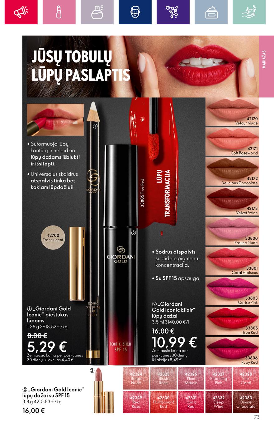 Oriflame katalogas akcijos nuo 
  2023-08-23 iki 
  2023-09-12 | Leidinukas.lt puslapis 73